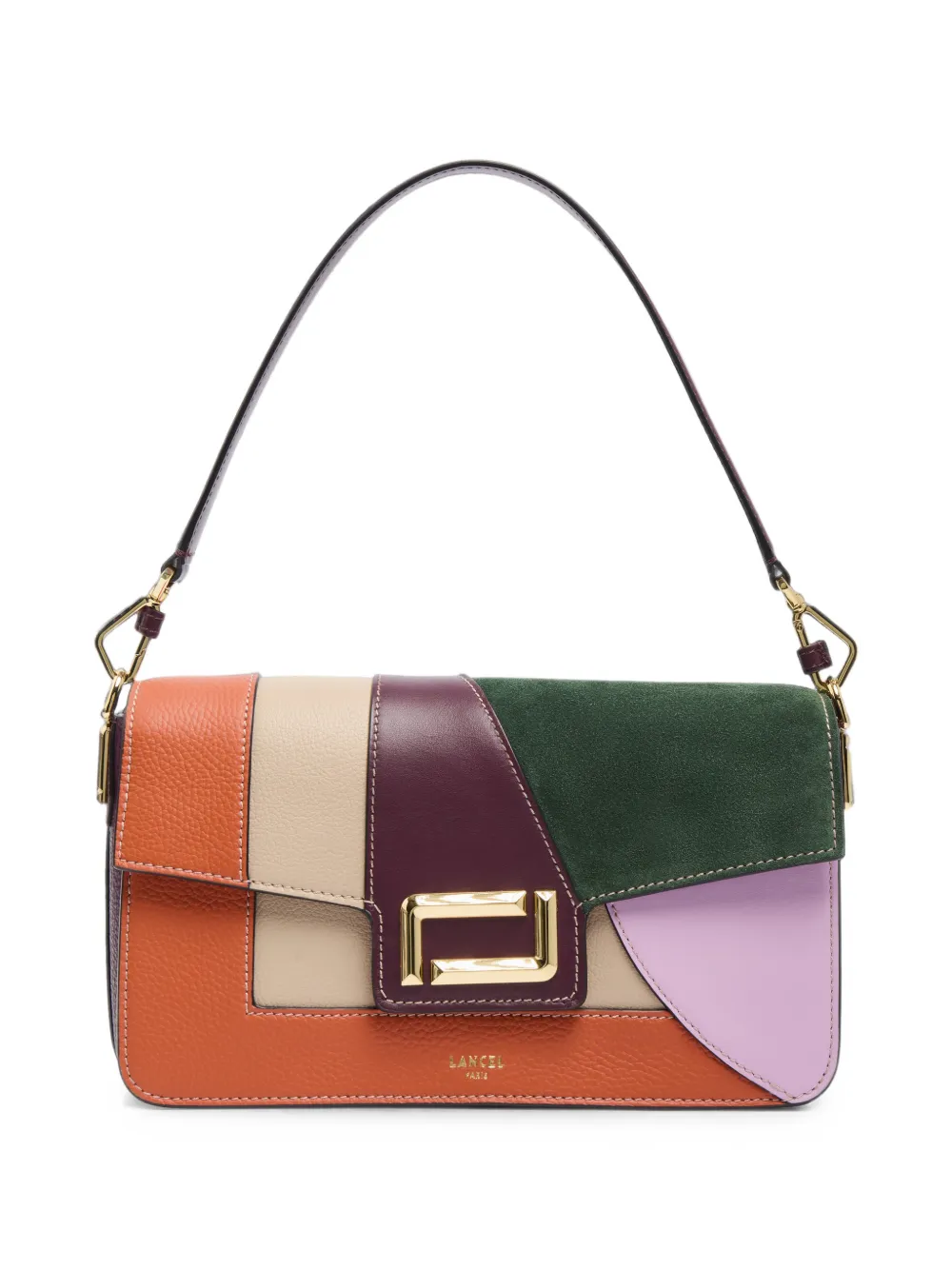 Lancel Angele leather shoulder bag - Viola