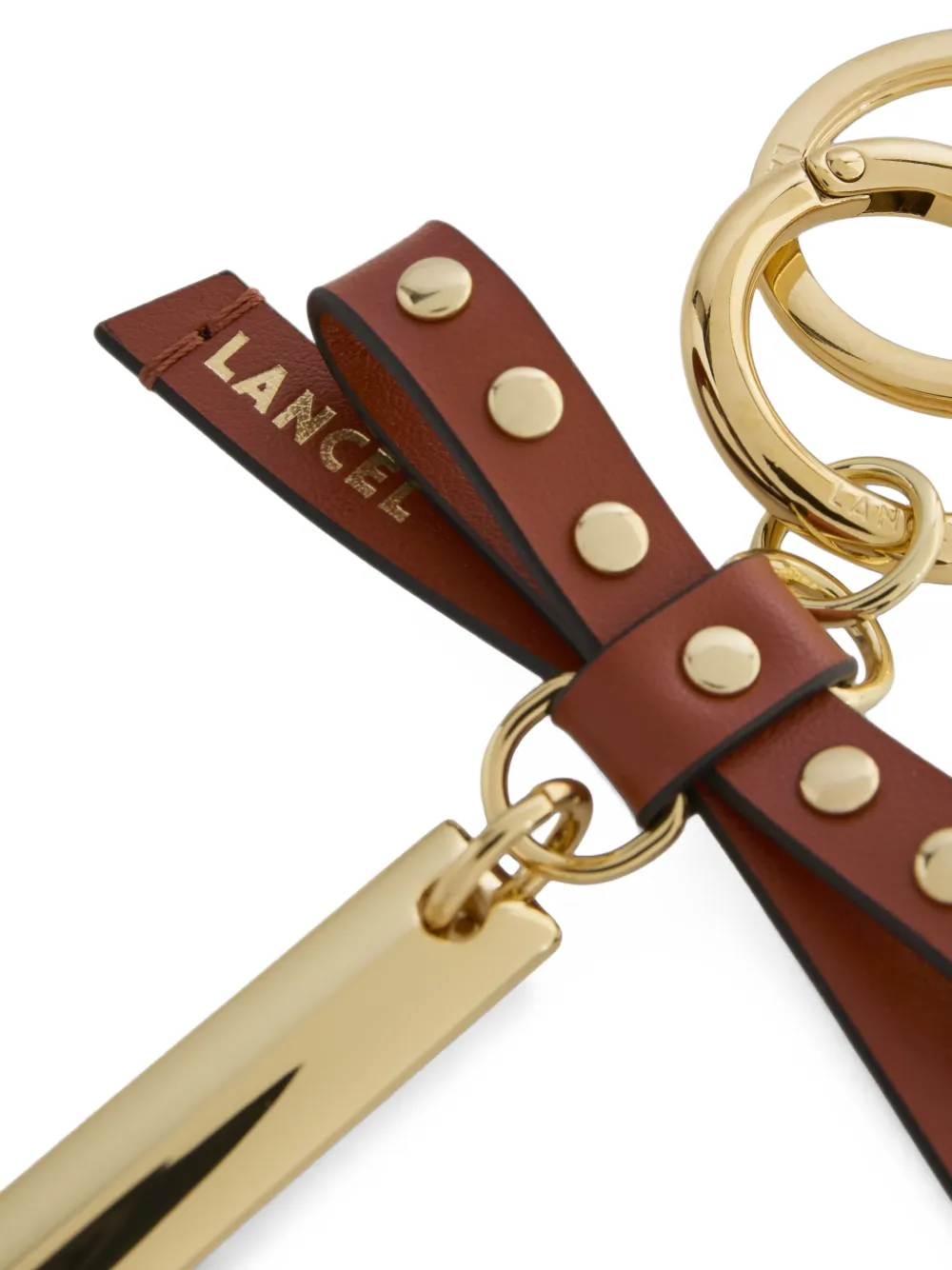 Lancel Les Ailes de sleutelhanger met strikdetail Goud