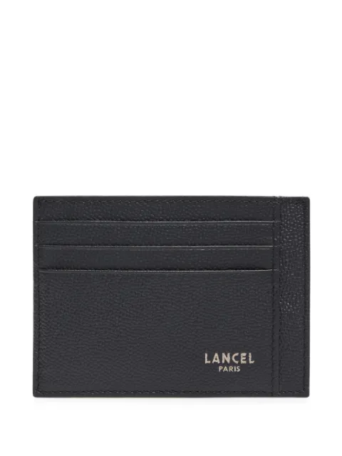 Lancel Leon grained leather card holder