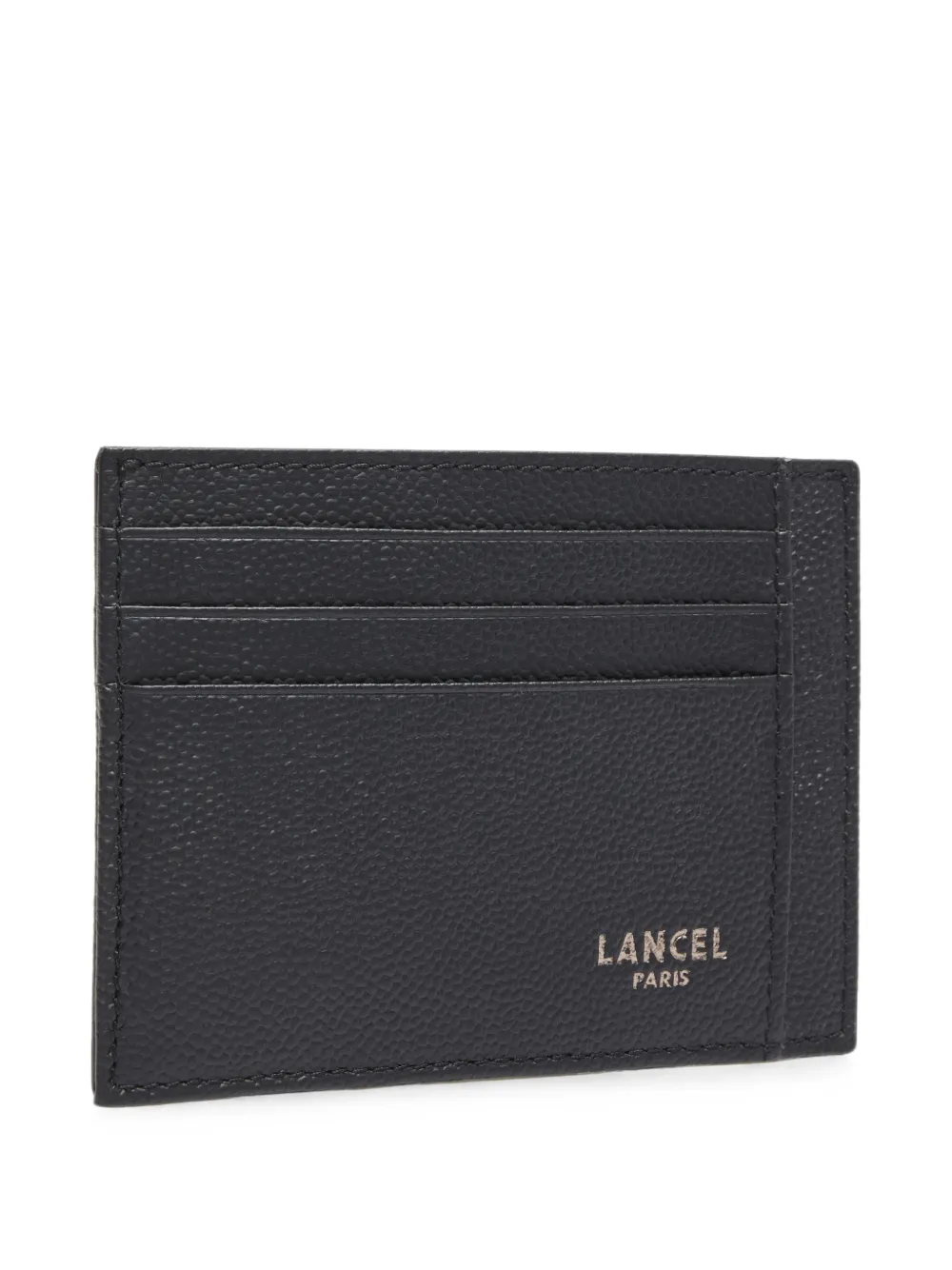 Lancel Leon leren pasjeshouder met textuur Zwart
