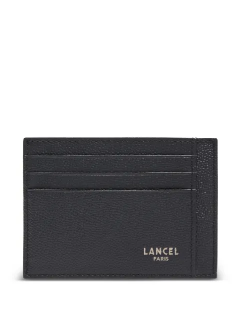 Lancel Leon grained leather card holder