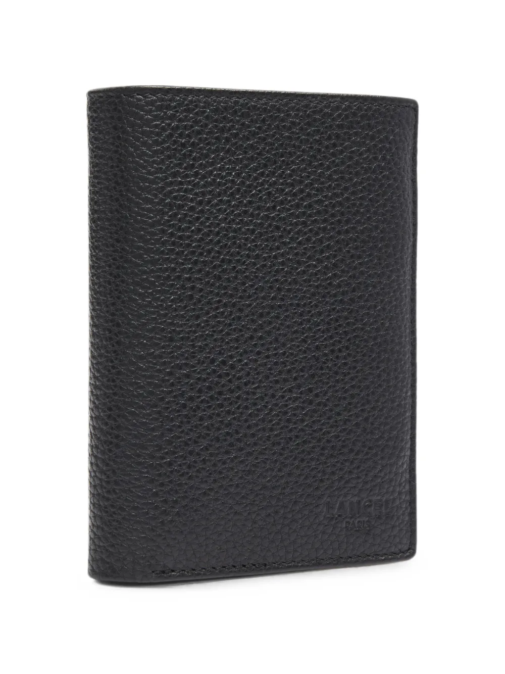 Lancel Leon grained leather wallet Zwart