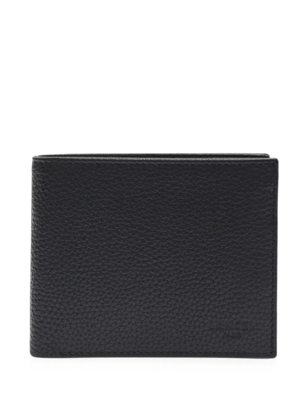 Lancel Leon grained leather wallet Zwart
