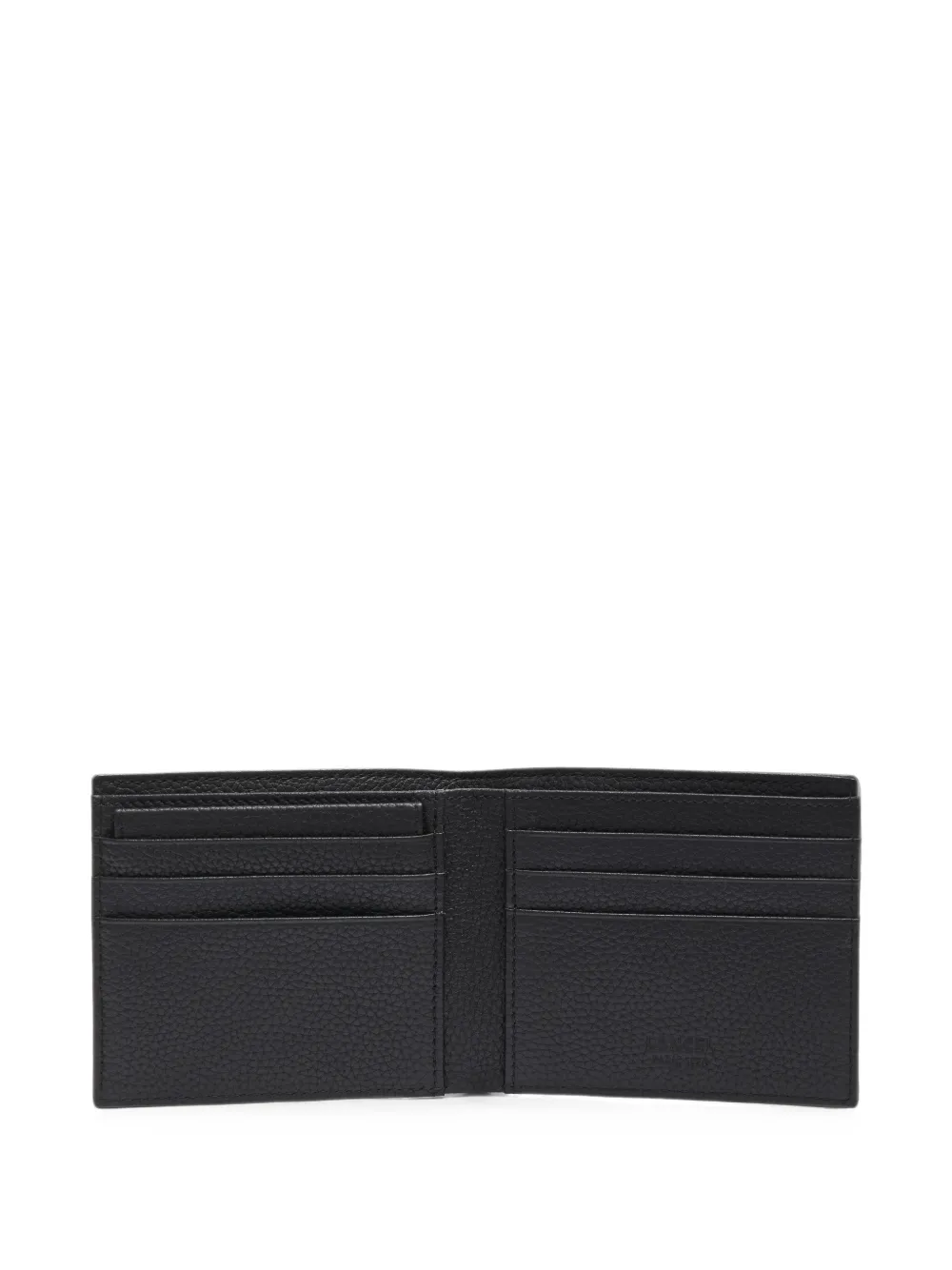 Lancel Leon grained leather wallet Zwart