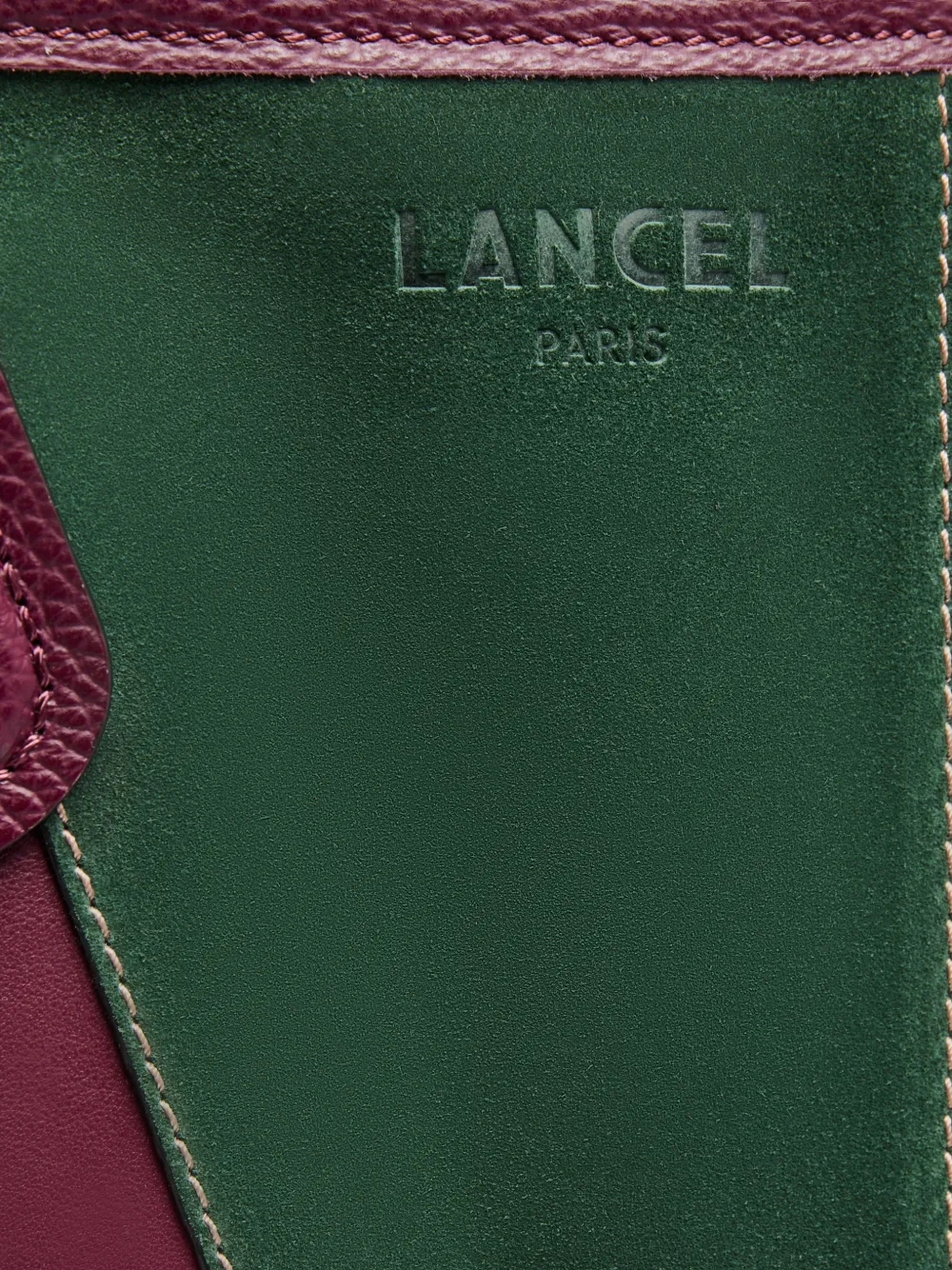 Lancel Jour leren shopper met patchwork Paars