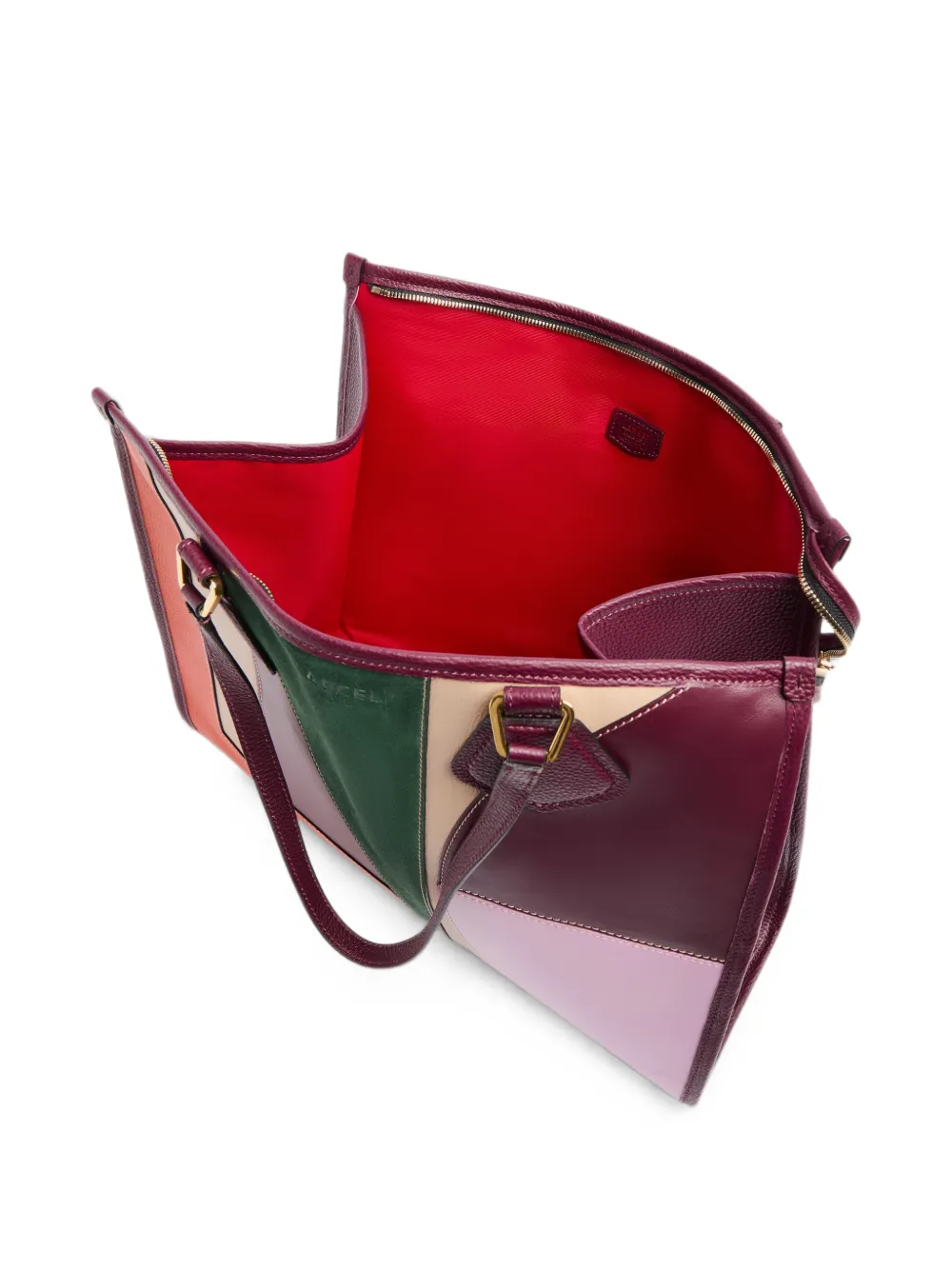 Lancel Jour leren shopper met patchwork Paars