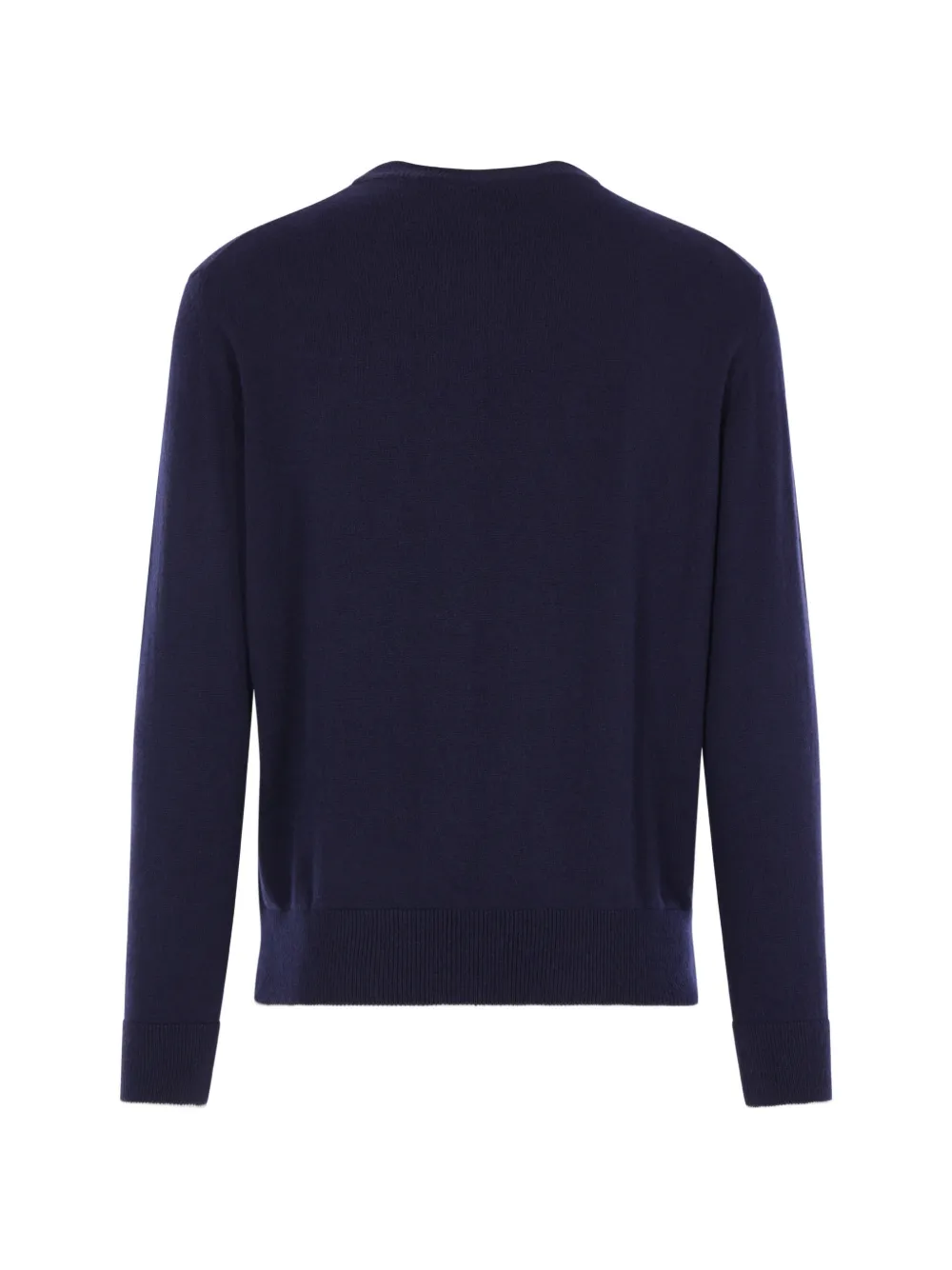 Eleventy contrast-trim crew-neck sweater Blauw