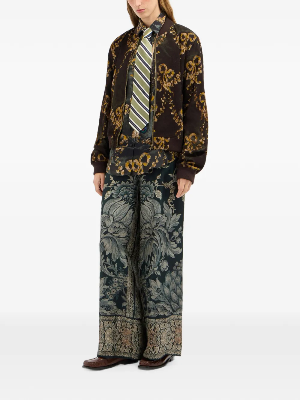 Pierre-Louis Mascia Aloe zijden blouse met bloemenprint Zwart