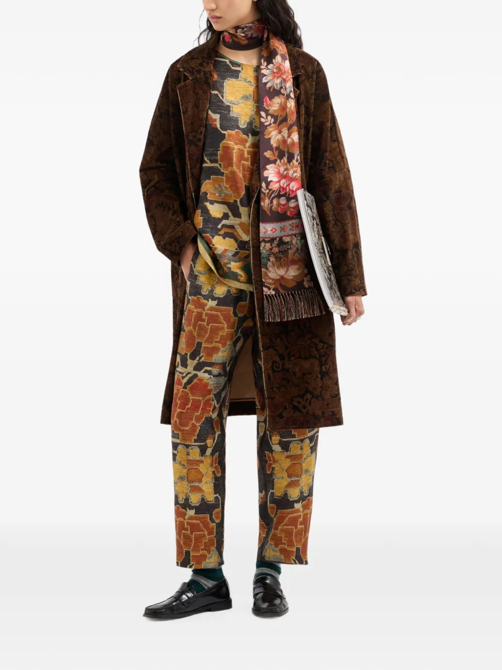 Pierre-Louis Mascia Zijden blouse met bloemenprint Zwart