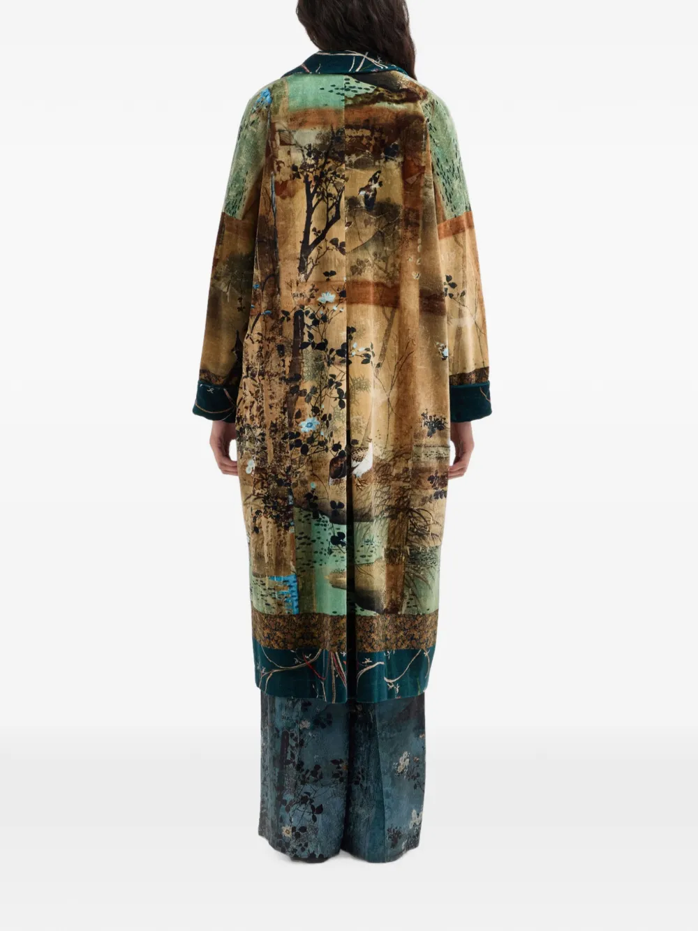 Pierre-Louis Mascia Revdox jas met bloemenprint Bruin