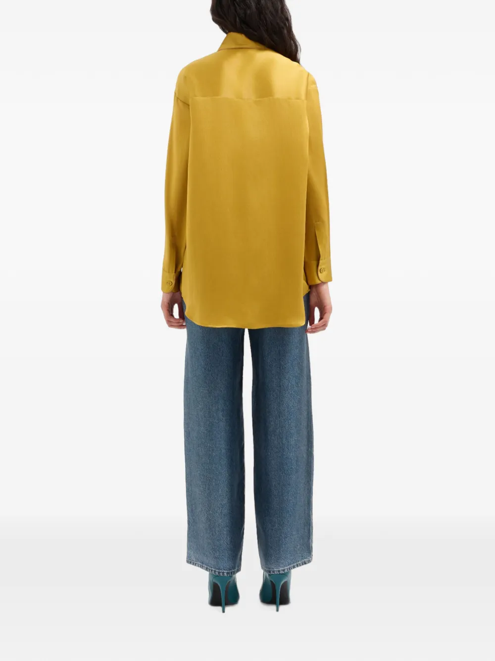 Pierre-Louis Mascia Mutka zijden blouse Geel