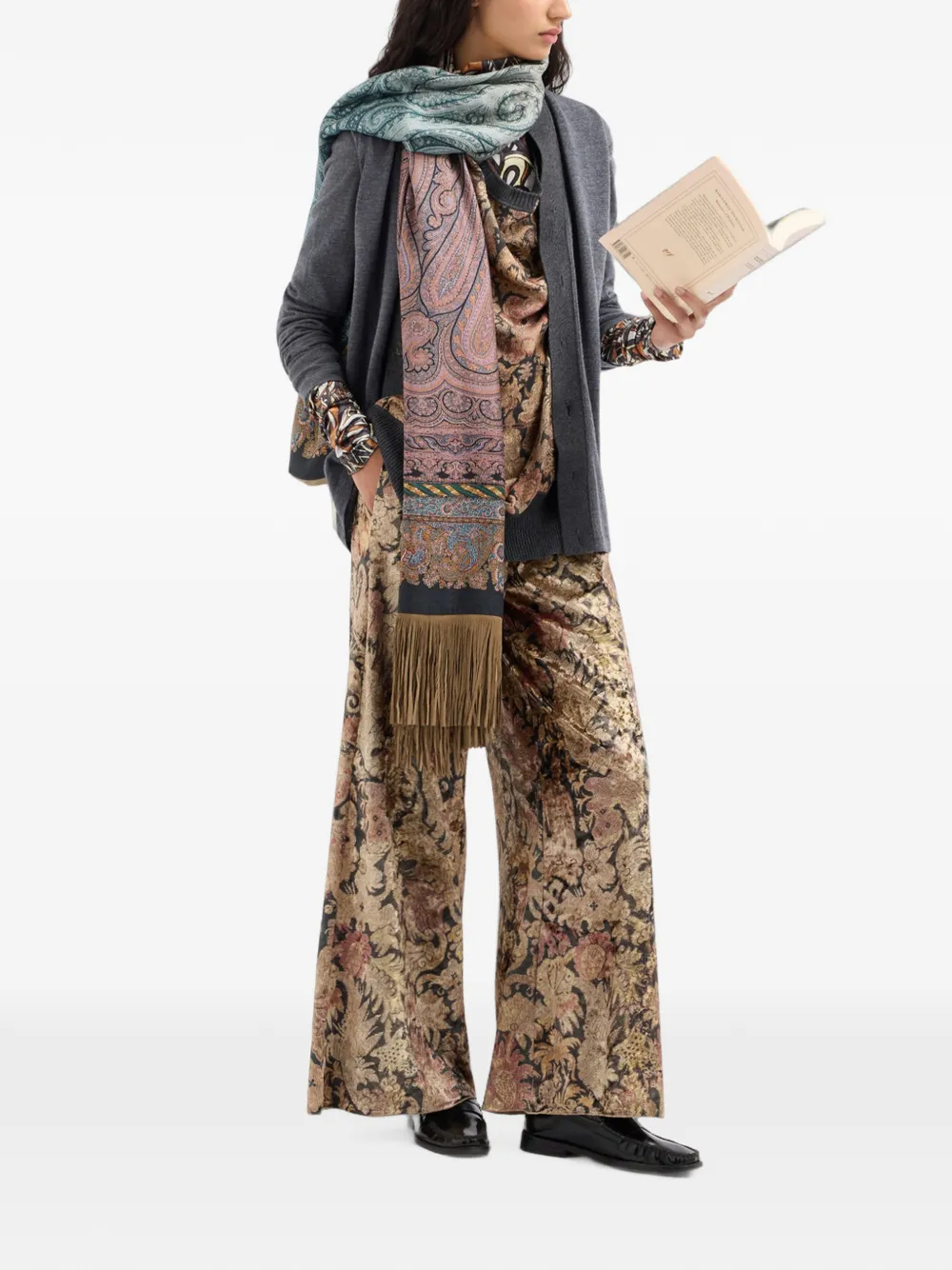 Pierre-Louis Mascia Ranada broek met bloemenpatroon Beige