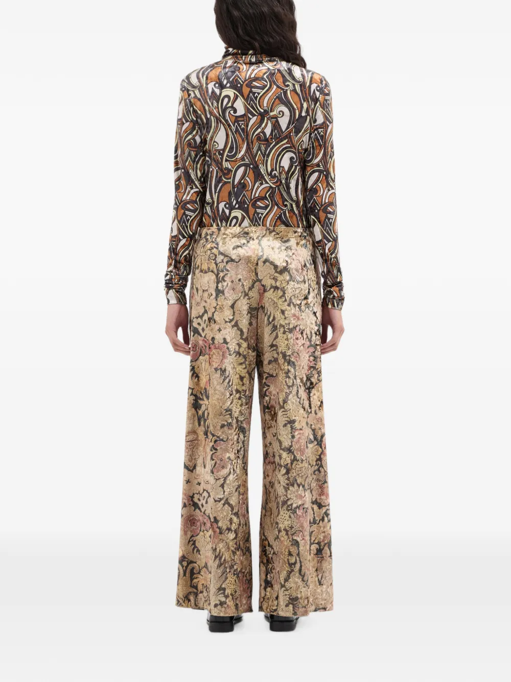 Pierre-Louis Mascia Ranada broek met bloemenpatroon Beige