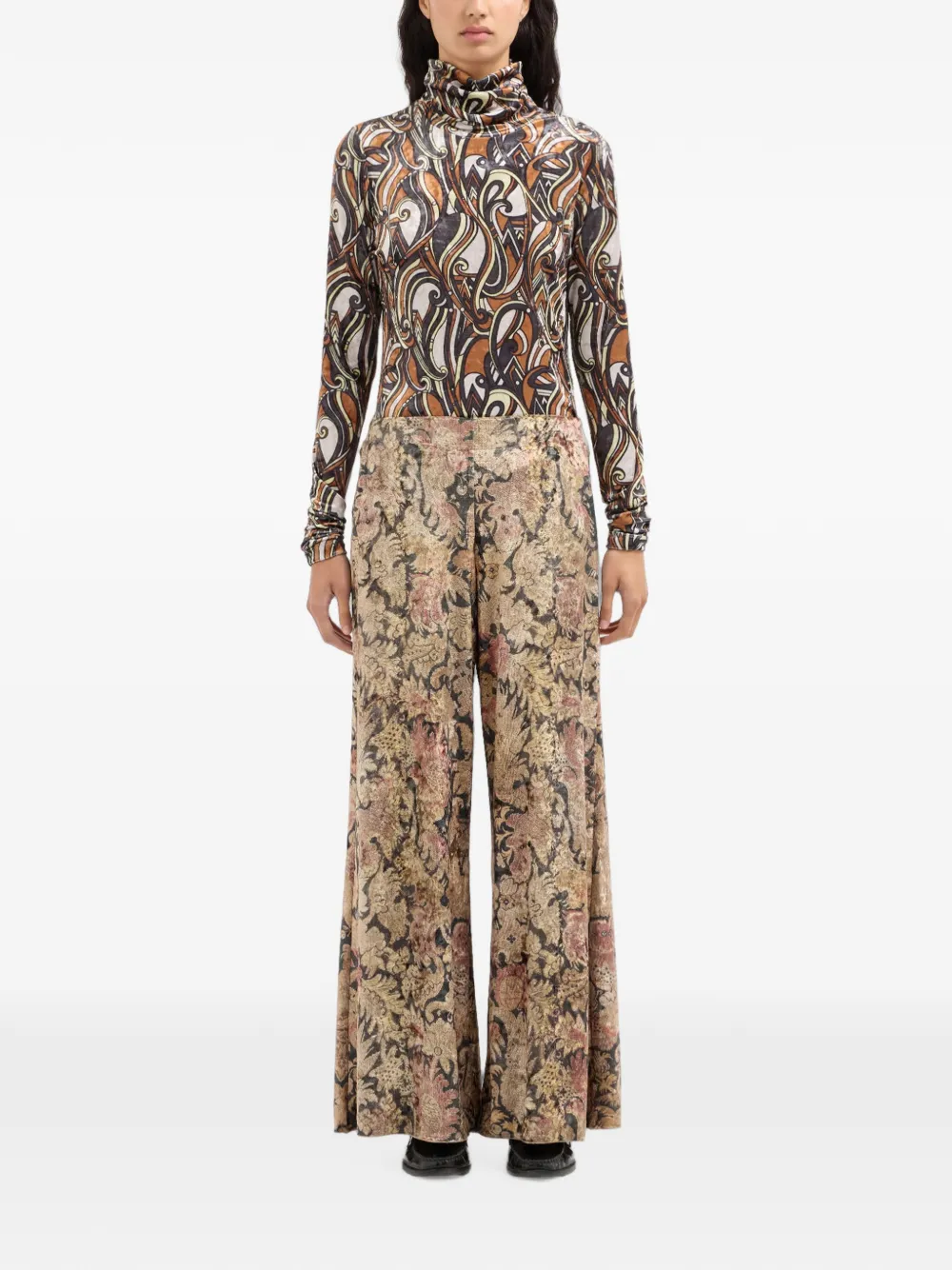 Pierre-Louis Mascia Ranada broek met bloemenpatroon Beige