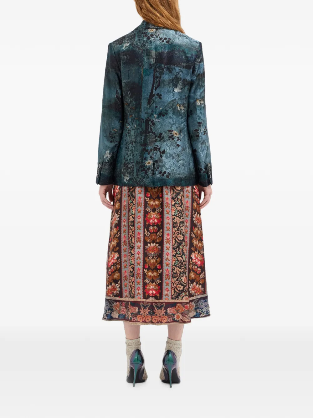 Pierre-Louis Mascia Blazer met bloemenprint Blauw