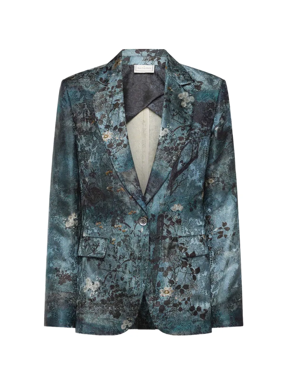 Pierre-Louis Mascia Blazer mit Blumenprint - Blau