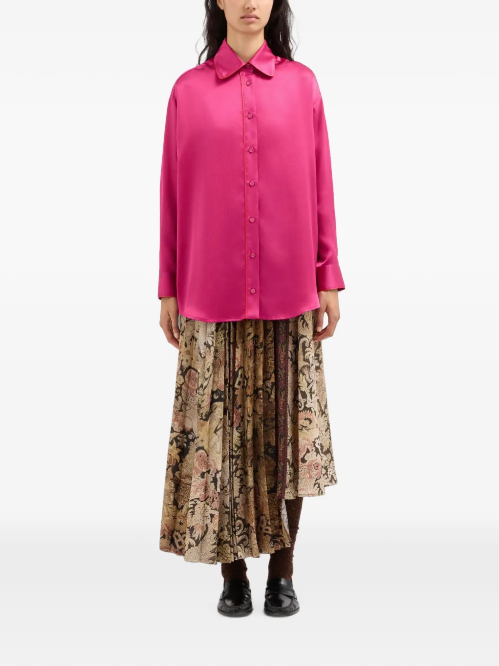 Pierre-Louis Mascia Mutka zijden blouse Roze