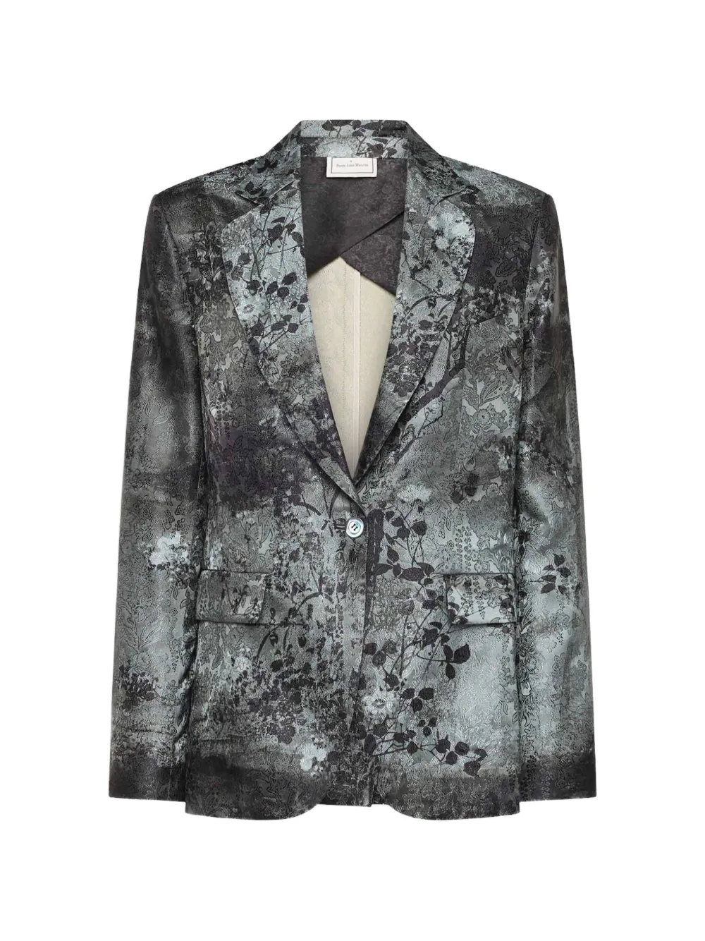 Pierre-Louis Mascia floral-print single-breasted blazer - Grau