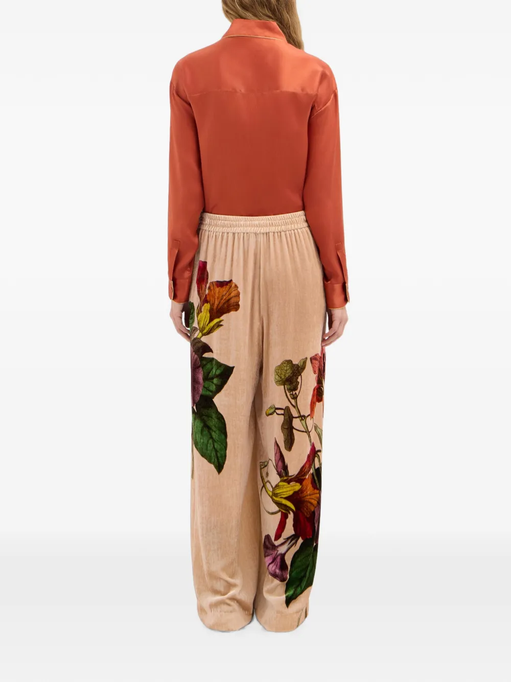 Pierre-Louis Mascia Kandox broek met bloemenprint Beige