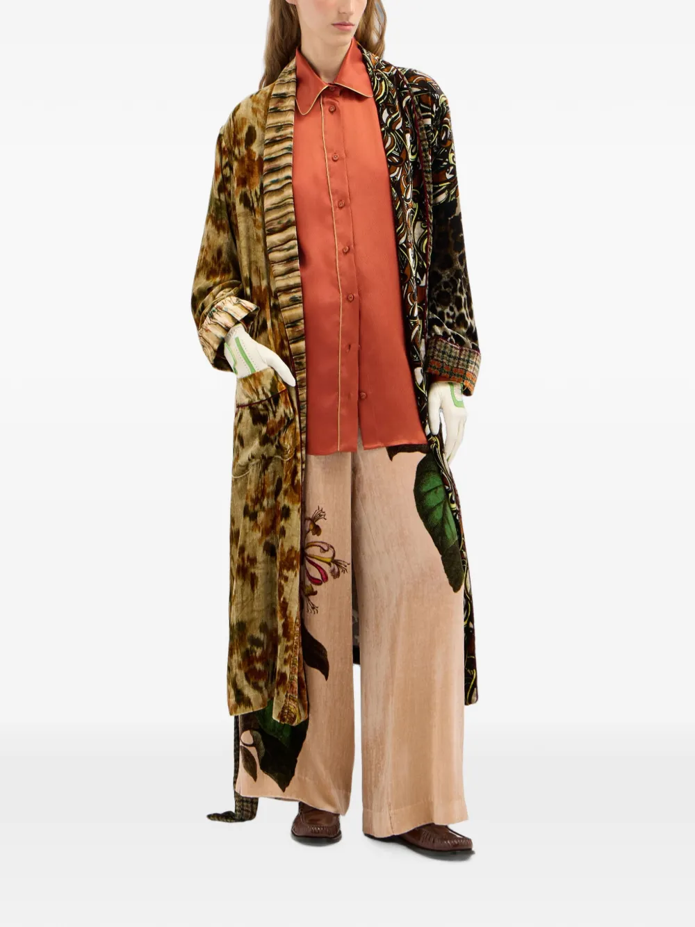 Pierre-Louis Mascia Kandox broek met bloemenprint Beige