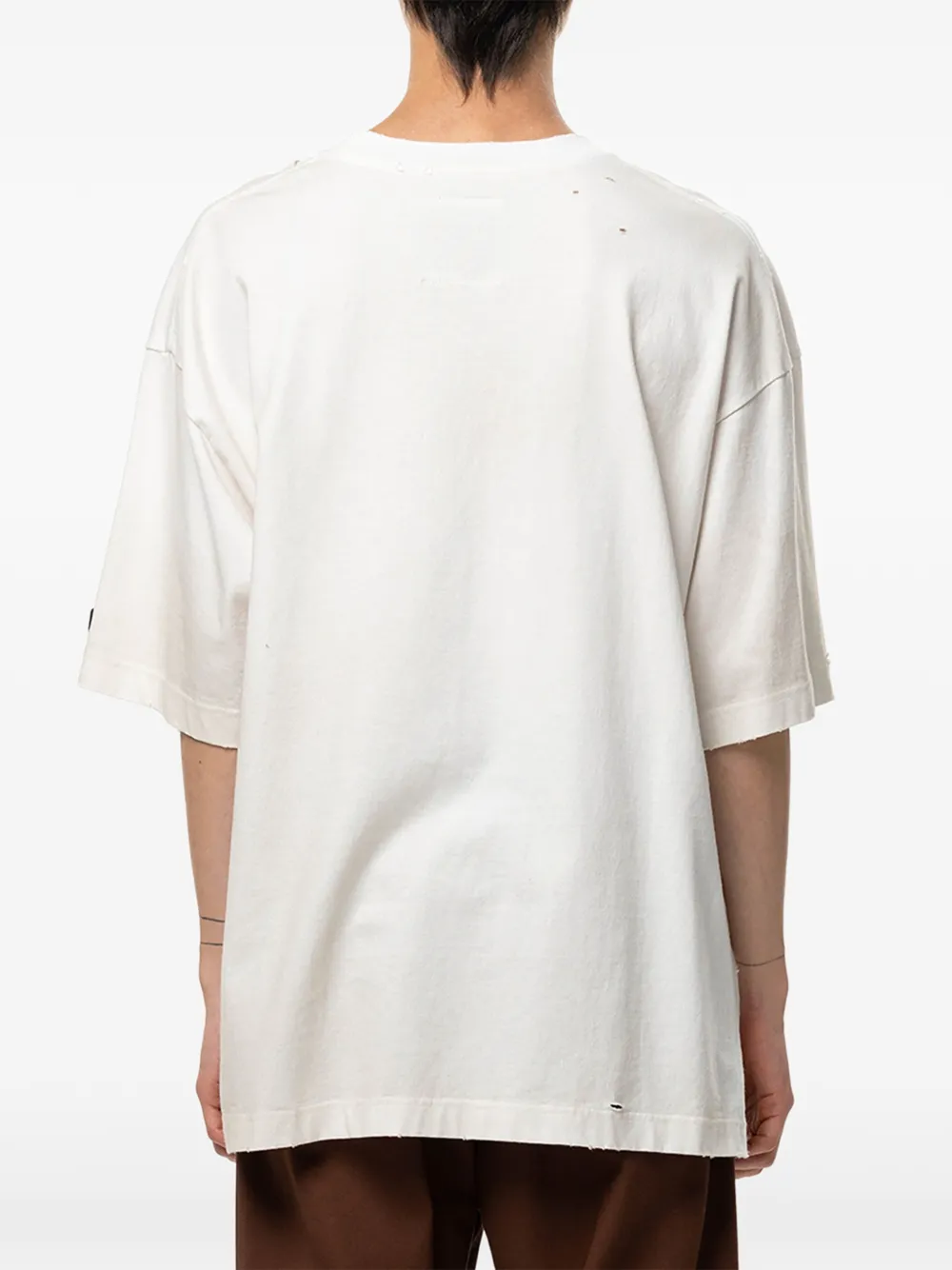 Maison MIHARA YASUHIRO Leon T-shirt met doodle-print Beige