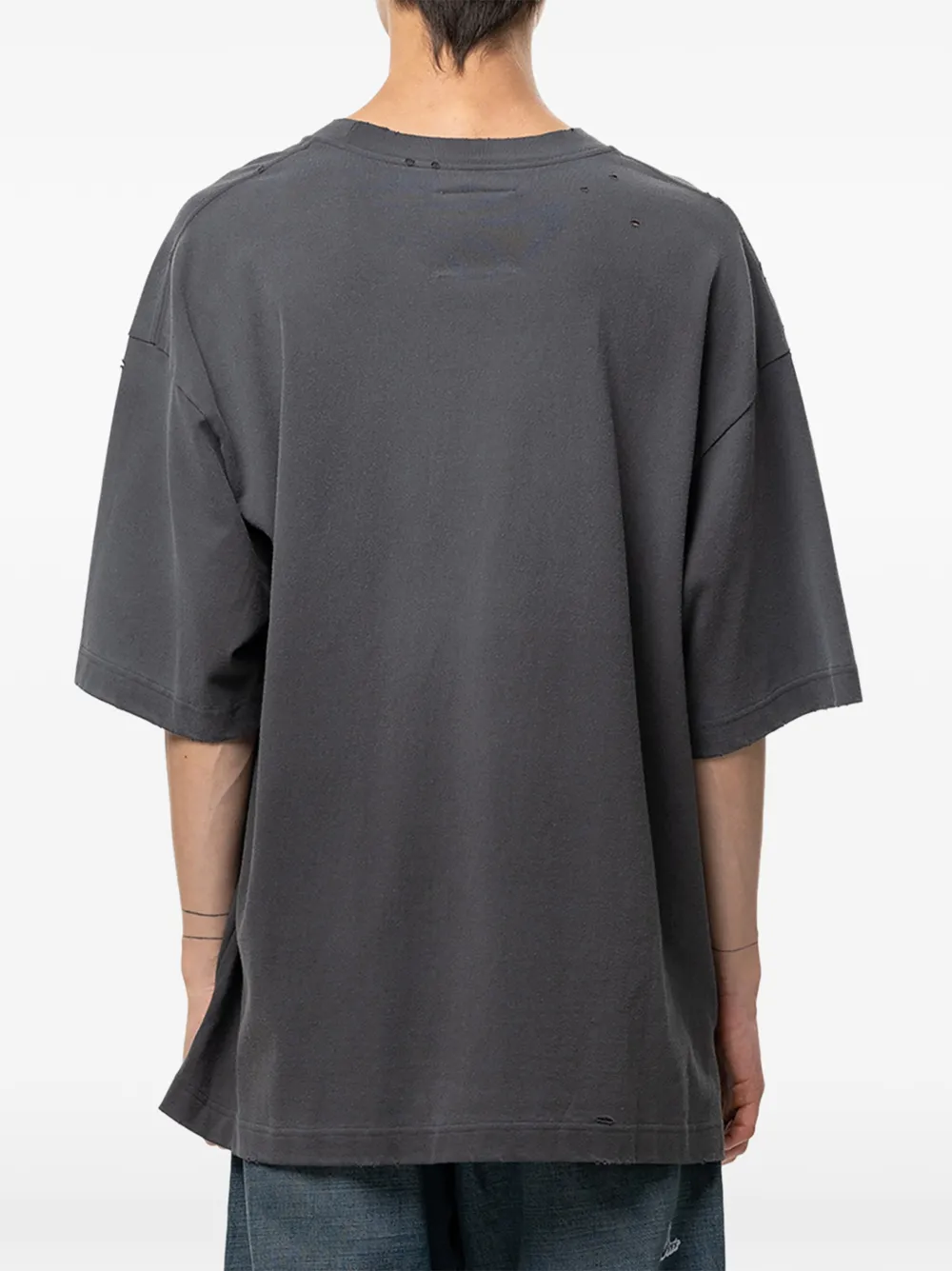 Maison MIHARA YASUHIRO Leon T-shirt met doodle-print Grijs