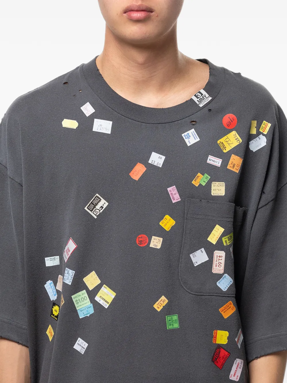 Maison MIHARA YASUHIRO T-shirt met print Zwart