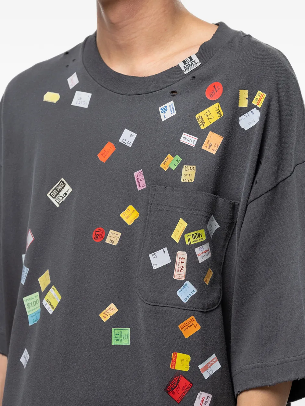 Maison MIHARA YASUHIRO T-shirt met print Zwart