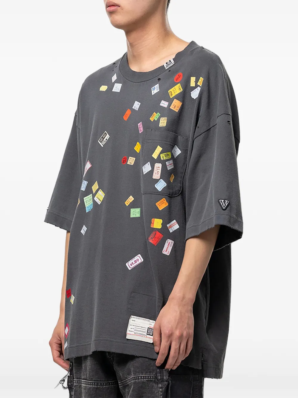Maison MIHARA YASUHIRO T-shirt met print Zwart