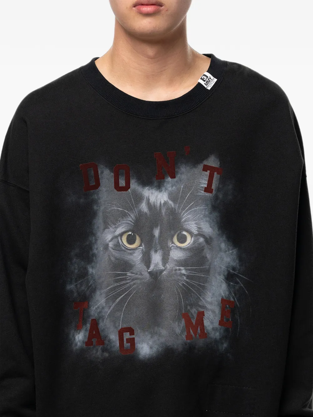 Maison MIHARA YASUHIRO Sweater met print Zwart