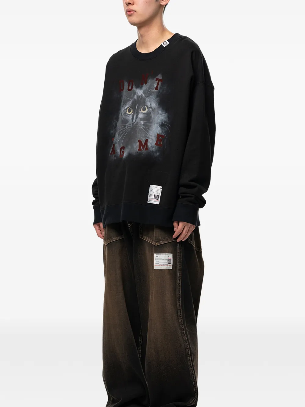 Maison MIHARA YASUHIRO Sweater met print Zwart