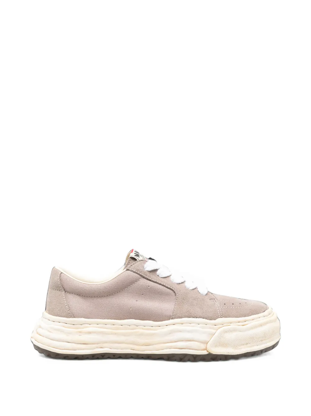 Maison MIHARA YASUHIRO wavy-sole sneakers Beige