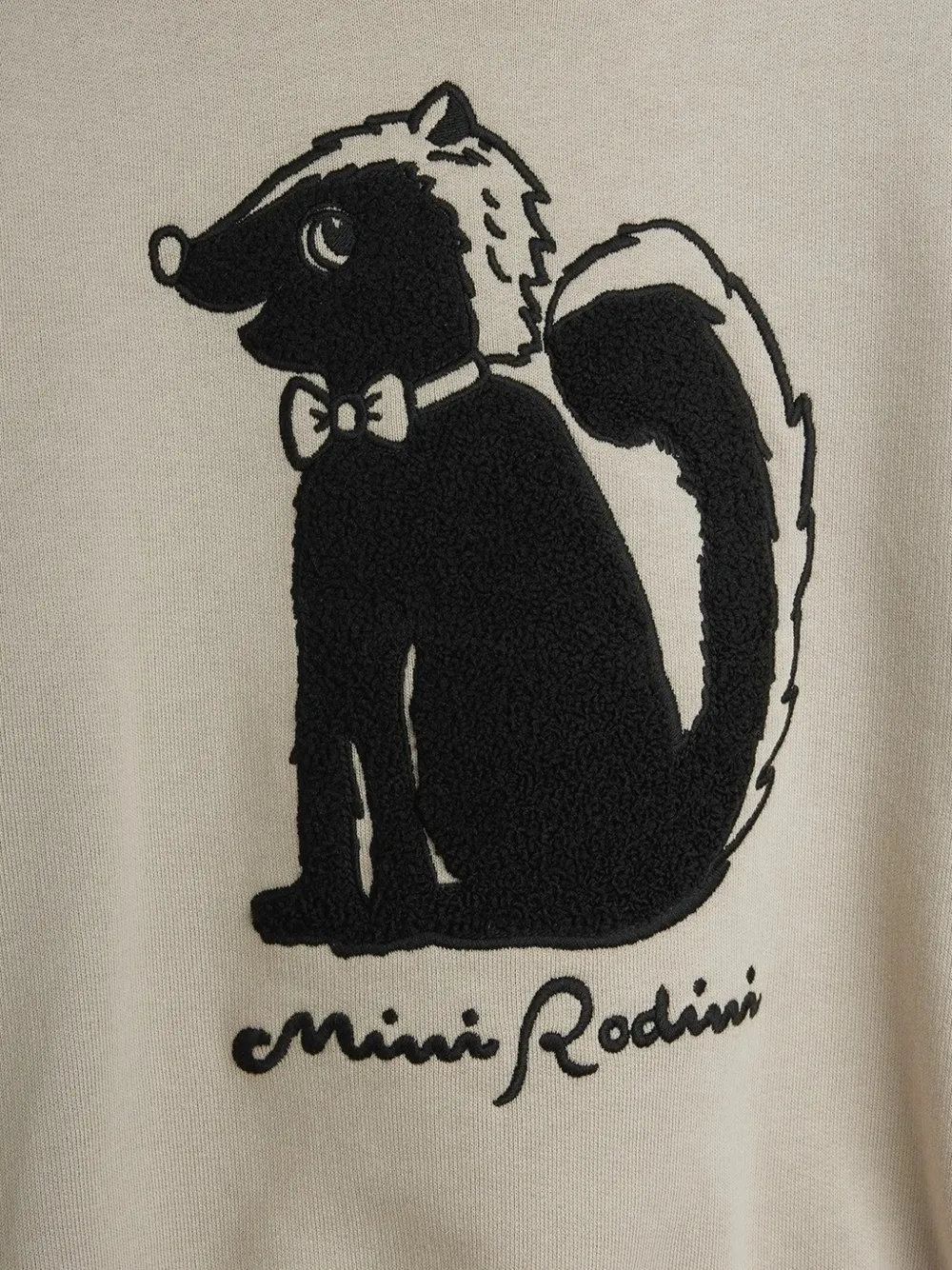 Mini Rodini Skunk katoenen sweater met print Grijs