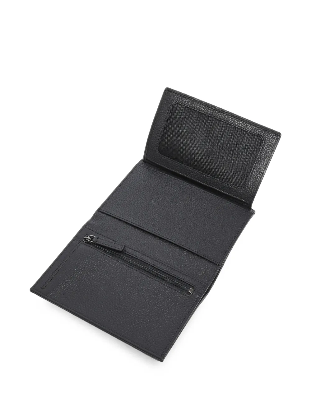 Lancel Leon leren portemonnee met textuur Zwart