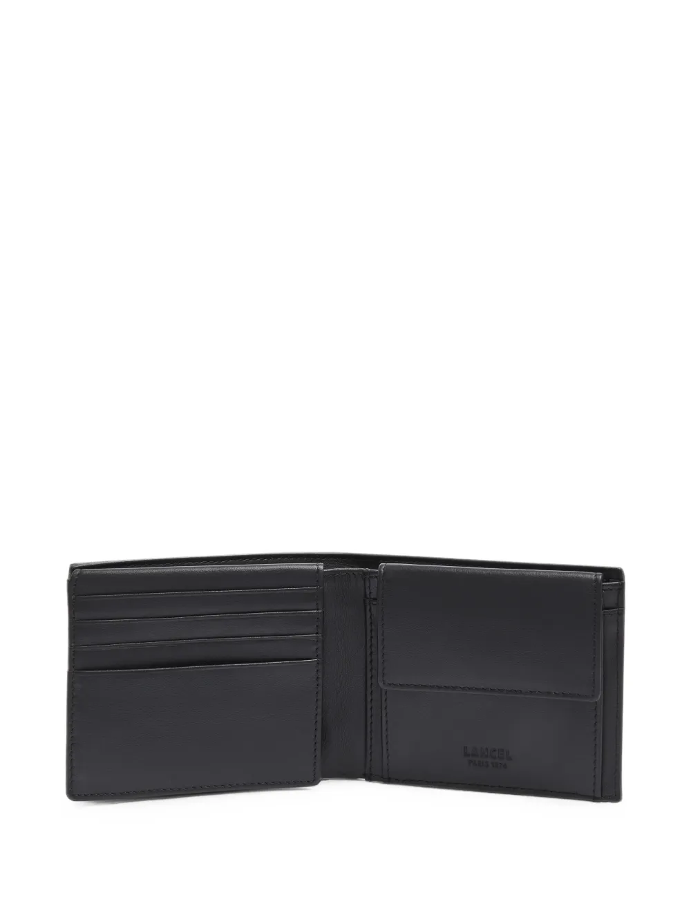 Lancel Leon leren portemonnee Zwart