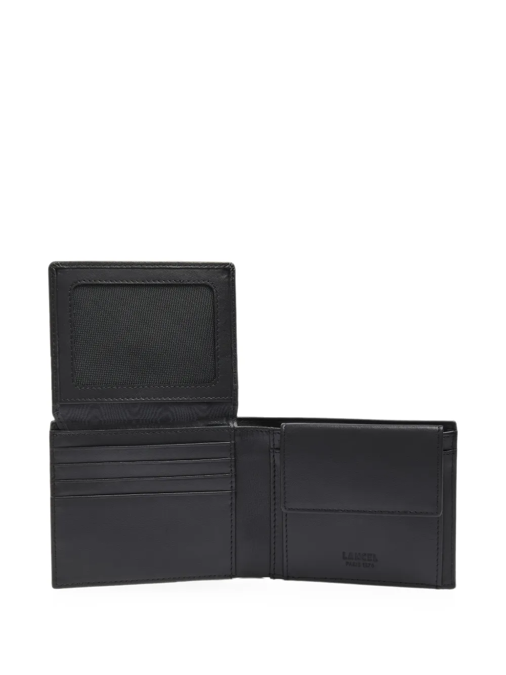 Lancel Leon leren portemonnee Zwart