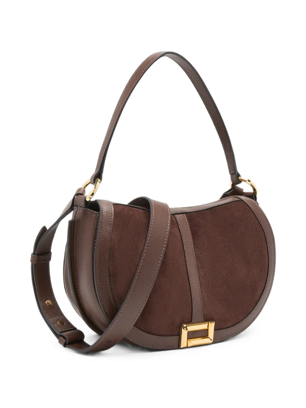 Lancel Medium Celeste de schoudertas met gesp Bruin