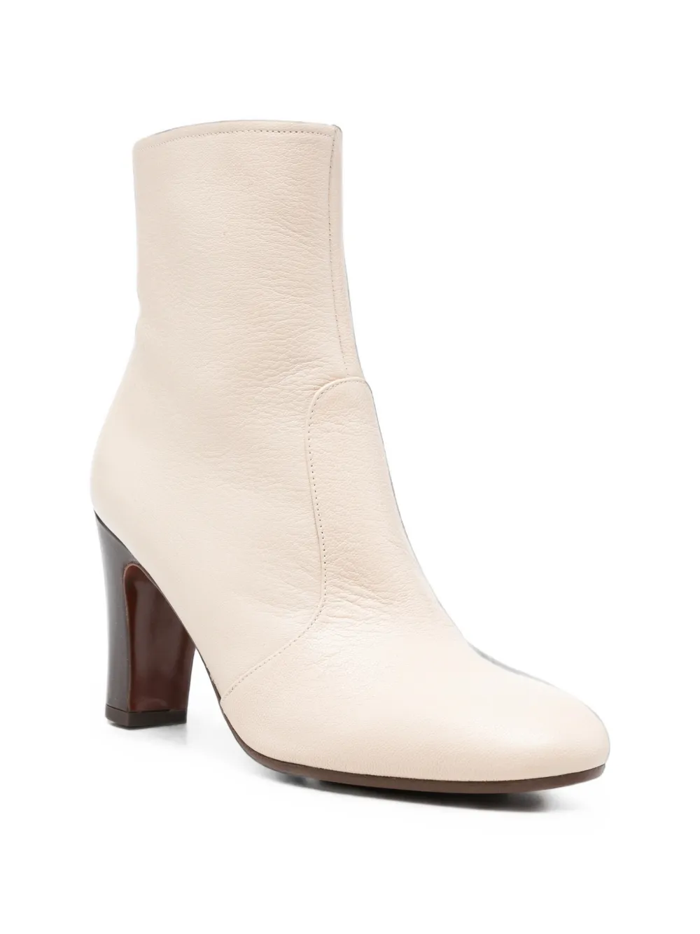 Chie Mihara Manel leather ankle boots Beige