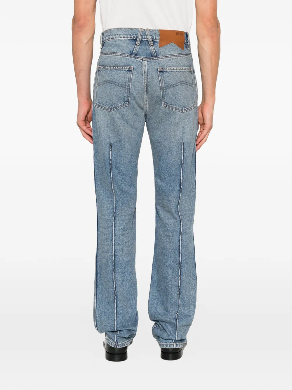 RHUDE Traxedo straight jeans Blauw