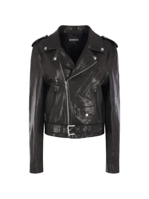 Ann Demeulemeester Clarin belted biker jacket