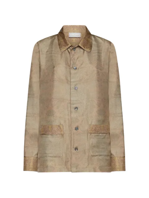 Pierre-Louis Mascia Aloe paisley-print silk shirt