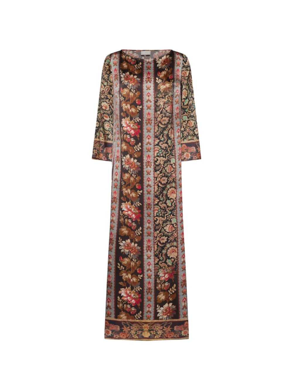 Pierre-Louis Mascia Mutka floral-print maxi dress - Braun