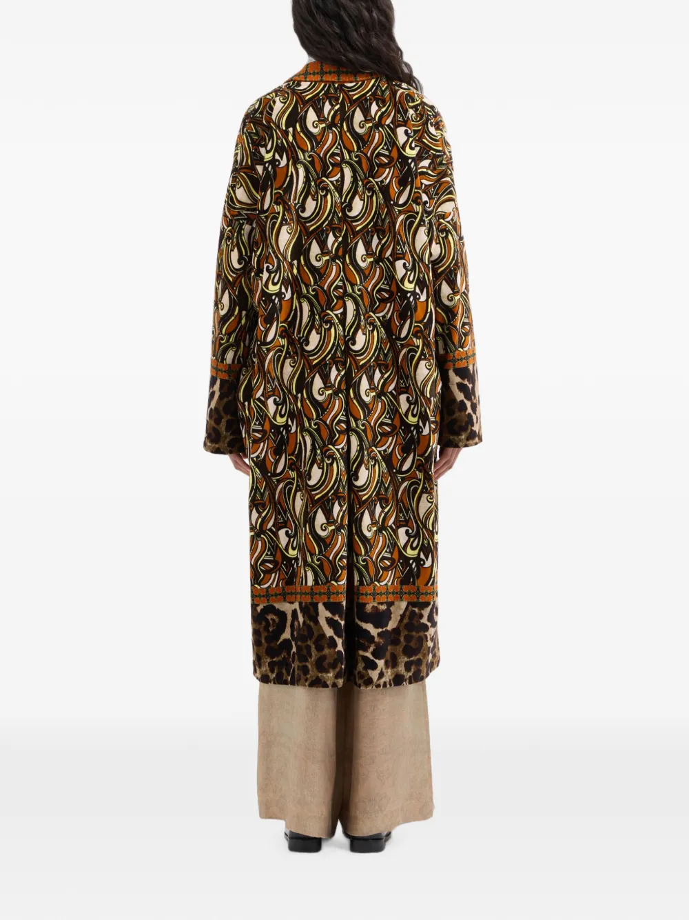 Pierre-Louis Mascia Revdox jas met dierenprint en patroon Bruin