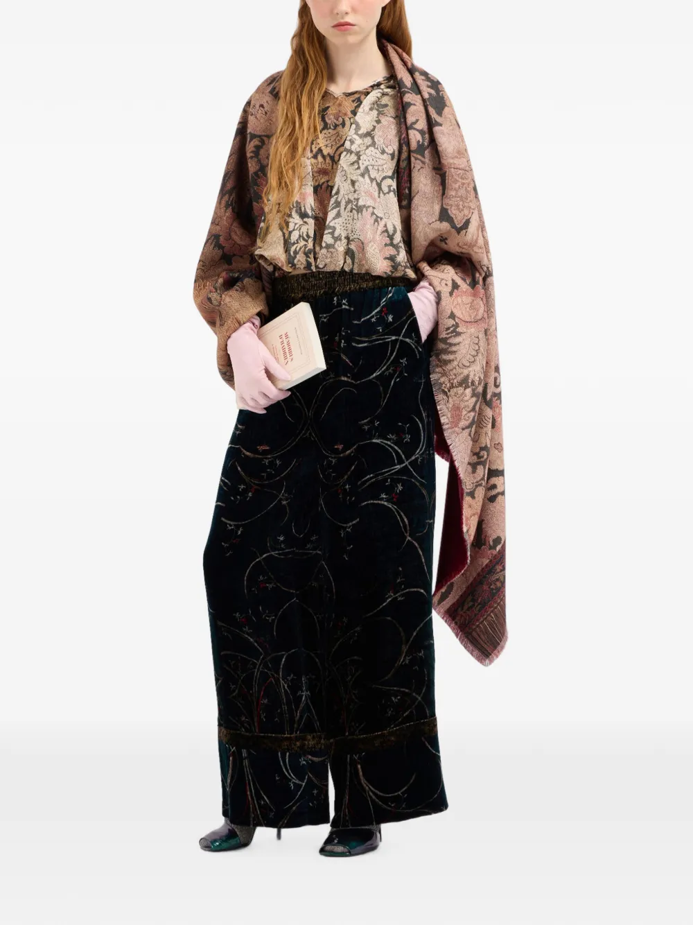 Pierre-Louis Mascia Aloe zijden blouse met bloemenprint Beige
