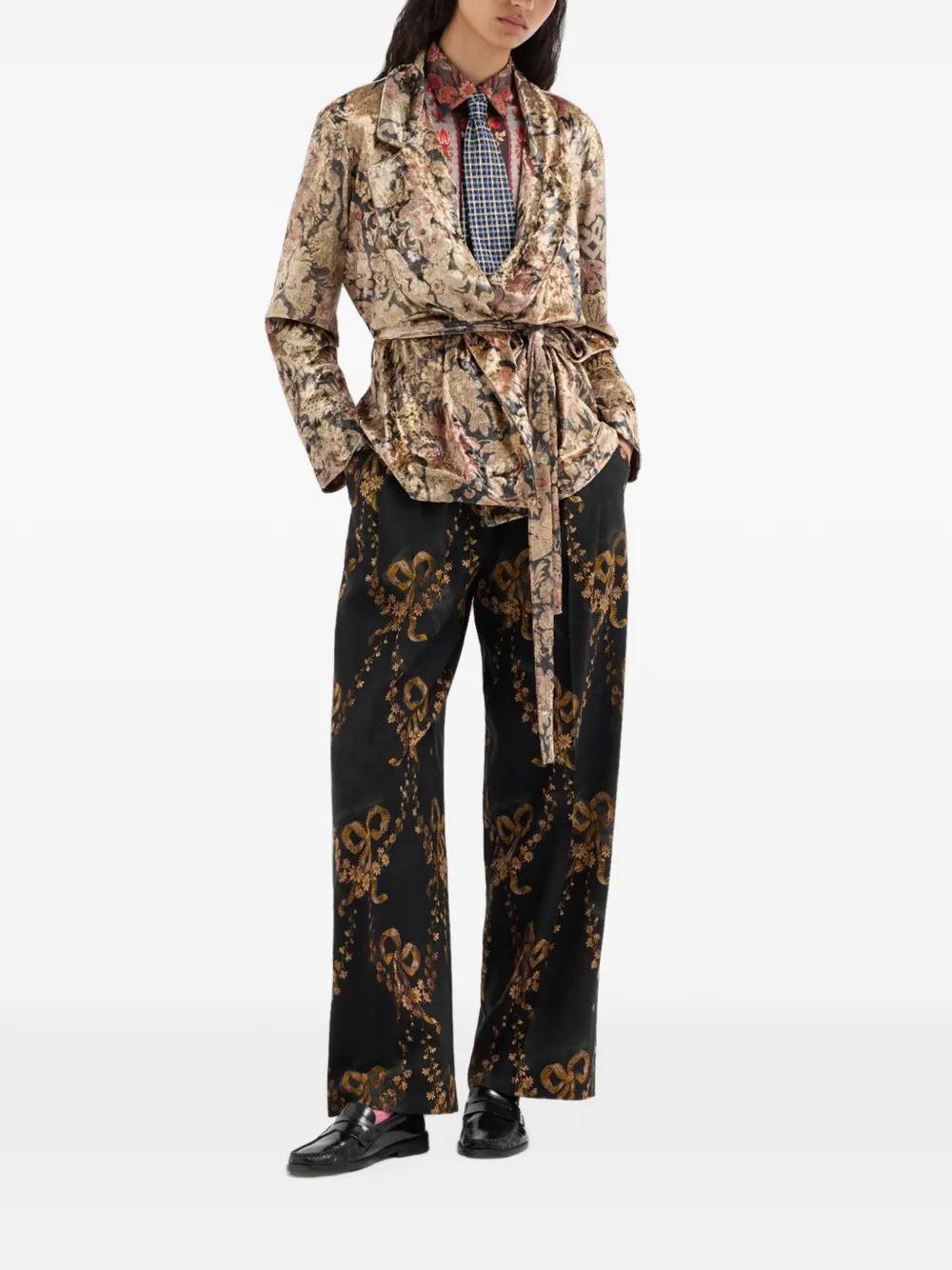Pierre-Louis Mascia Ranat blazer met ceintuur Beige