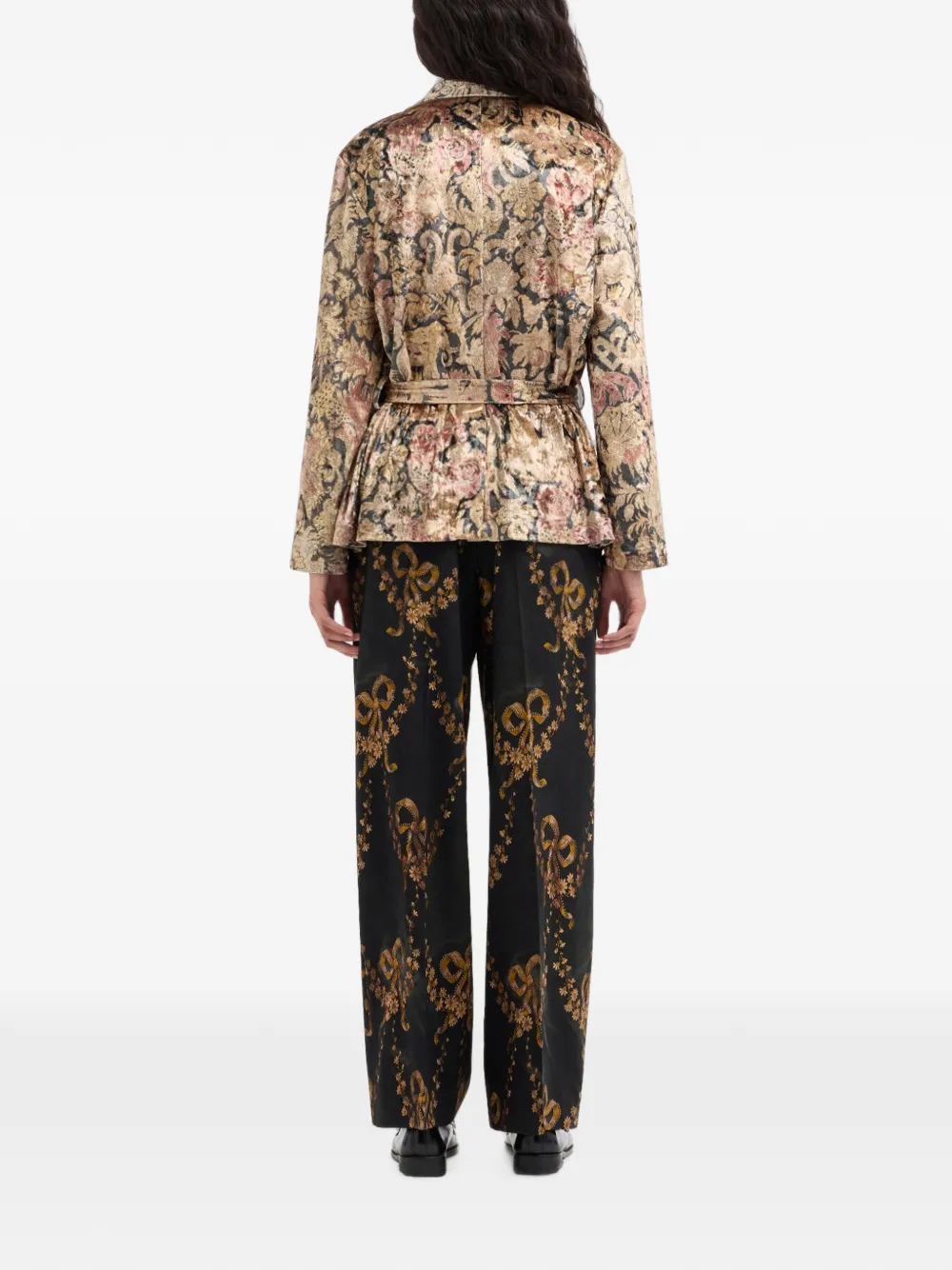 Pierre-Louis Mascia Ranat blazer met ceintuur Beige