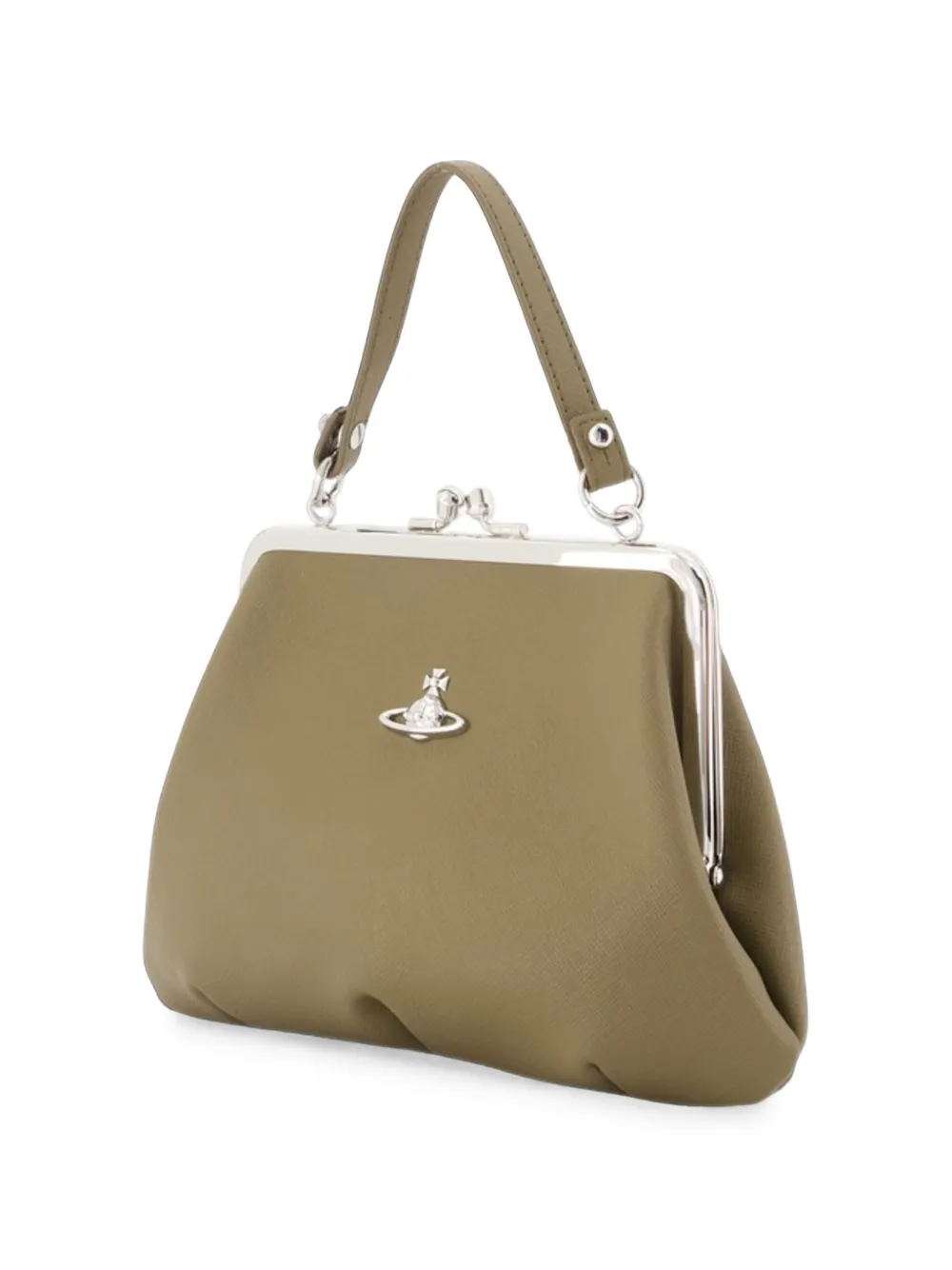 Vivienne Westwood Granny Frame clutch bag Beige