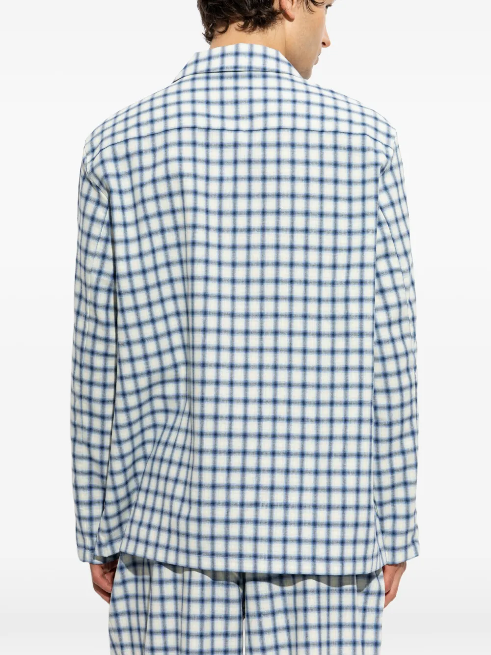 MM6 Maison Margiela Geruite pyjamatop Beige