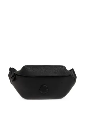Moncler Small Durance logo-patch Belt Bag | Black | FARFETCH