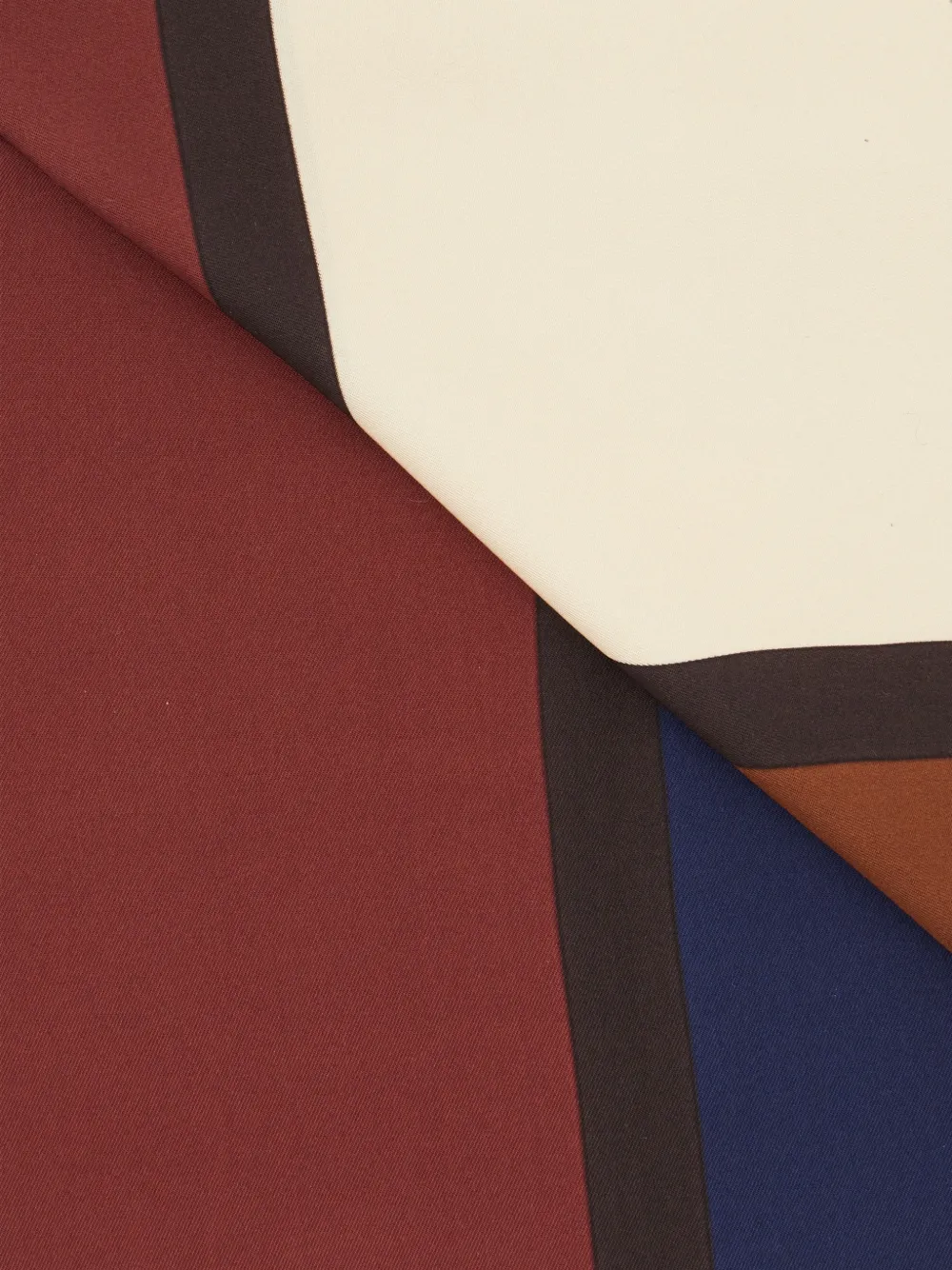 Faliero Sarti Mondrian silk scarf Rood